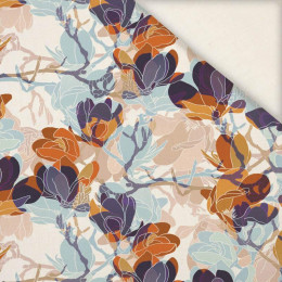 MAGNOLIAS pat. 2 (colorful) - Linen with viscose