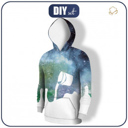 MEN’S HOODIE (COLORADO) - GALACTIC JOURNEY pat. 3 - thick looped knit 