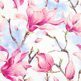 MAGNOLIAS  - Cotton woven fabric