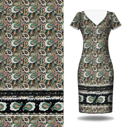 Paisley pattern no. 4 - dress panel crepe