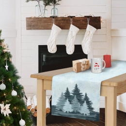 TABLE RUNNER PANEL - FORREST (WINTER IN THE MOUNTAIN)