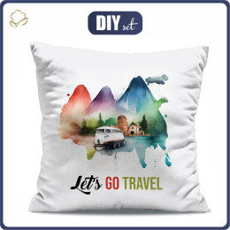PILLOW 45X45 - LET'S GO TRAVEL - sewing set