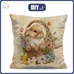 PILLOW 45X45 - BUNNY IN A BASKET PAT. 3 - sewing set