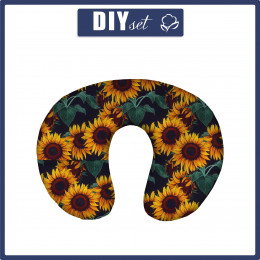 NECK PILLOW - PAINTED SUNFLOWERS pat. 1 - sewing set