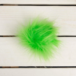 Eco fur pompom 10 cm - neon green