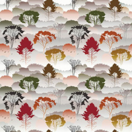 FOREST AT DAWN - Cotton woven fabric