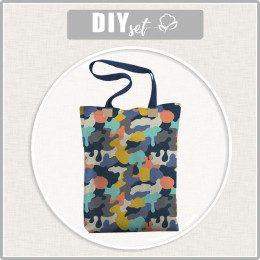 SHOPPER BAG - CAMOUFLAGE COLORFUL pat. 2 - sewing set