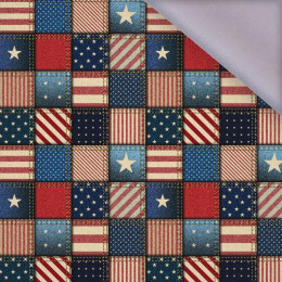 Checked USA pattern - softshell