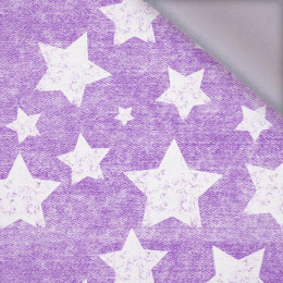 WHITE STARS / vinage look jeans (purple) - softshell