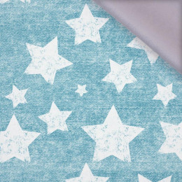 WHITE STARS / vinage look jeans (sea blue) - softshell