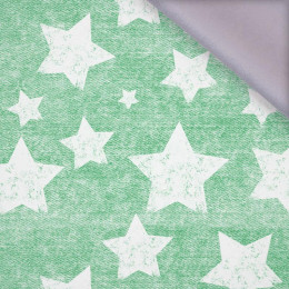 WHITE STARS / vinage look jeans (green) - softshell