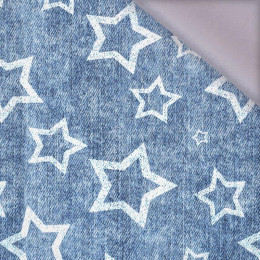 WHITE STARS (CONTOUR) / vinage look jeans dark blue - softshell