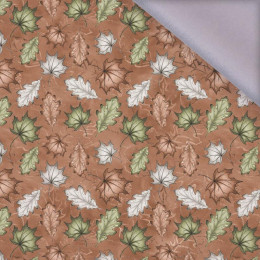 90cm FOREST LEAVES pat. 1 / brown - softshell