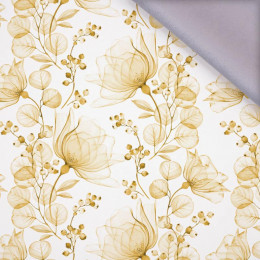 FLOWERS pattern no. 4 (gold) - softshell