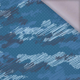 CAMOUFLAGE - scribble / classic blue - softshell