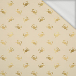 30% 46cm GOLDEN CRABS (GOLDEN OCEAN) / beige - looped knit fabric
