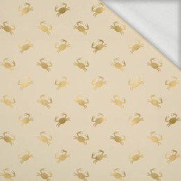 50cm GOLDEN CRABS (GOLDEN OCEAN) / beige - looped knit fabric