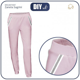 Women’s trousers - rose quartz L-XL