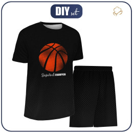 Children's sport outfit "PELE" - BASKETBALL pat. 1 / black - sewing set 