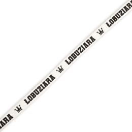 Flat cord 16mm ŁOBUZIARA / white