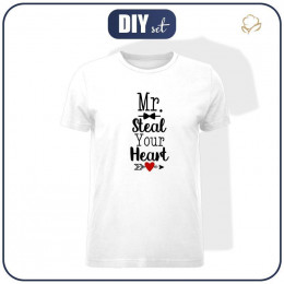 30% MEN’S T-SHIRT - MR. STEAL YOUR HEART (BE MY VALENTINE) - single jersey XXL