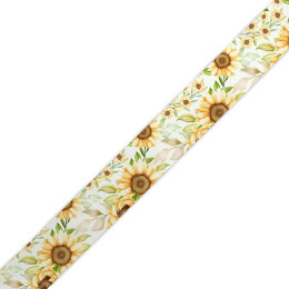 Smooth tape - PASTEL SUNFLOWERS PAT. 3 / Choice of sizes