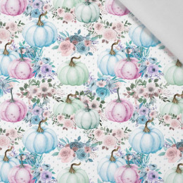 PUMPKINS AND FLOWERS pat. 3 (PUMPKIN GARDEN) - Cotton woven fabric