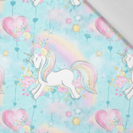 50CM UNICORNS AND RAINBOW  pat. 1 (WONDERLAND) - Cotton woven fabric