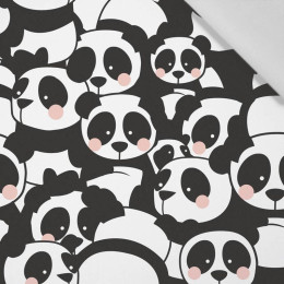 PANDAS / pink - Cotton woven fabric