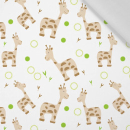 LITTLE GIRAFFES (ANIMAL GARDEN) - Cotton woven fabric