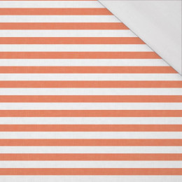 STRIPES 1x1 - acid white/ acid red - single jersey with elastane 