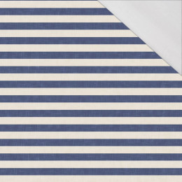 STRIPES 1x1 - acid ecru / acid navy - single jersey with elastane 