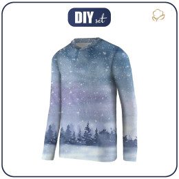 THERMO KIDS BLOUSE (BILLIE) - WINTER LANDSCAPE PAT. 2 (PAINTED FOREST) - sewing set