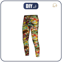 BOY'S THERMO LEGGINGS (HUGO) - CAMOUFLAGE COLORFUL - sewing set