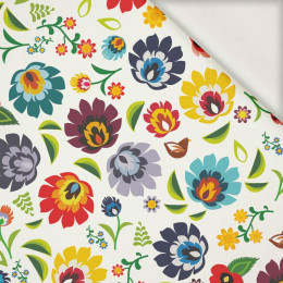 LOWICZ FOLKLORE / white - viscose woven fabric