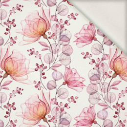 93cm FLOWERS pat. 4 (pink) - viscose woven fabric