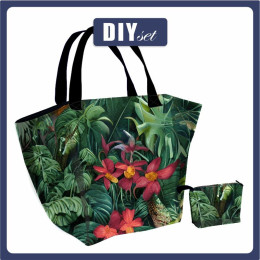 XL bag with in-bag pouch 2 in 1 - WILD JUNGLE PAT. 1 - sewing set