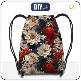 GYM BAG - VIBRANT FLOWERS PAT. 1 - sewing set