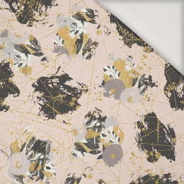 FLOWER BOUQUET  pat. 3 (gold) - Viscose jersey