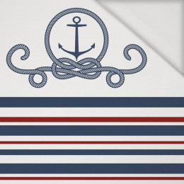 ANCHOR / stripes (marine) - panel Viscose jersey 
