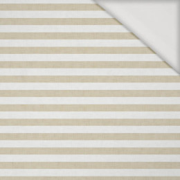 STRIPES 1x1 - acid white/ acid beige - Viscose jersey