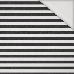 STRIPES 1x1 - acid white/ acid black - Viscose jersey
