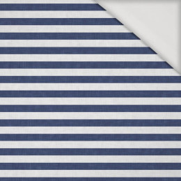 STRIPES 1x1 - acid white/ acid navy - Viscose jersey