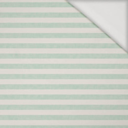 STRIPES 1x1 - acid ecru / acid mint - Viscose jersey