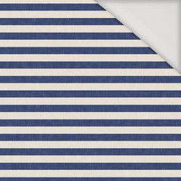 STRIPES 1x1 - acid ecru / acid navy - Viscose jersey