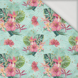TROPICAL BOUQUET / mint - Viscose jersey