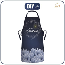 CHRISTMAS APRON - MERRY CHRISTMAS / forest