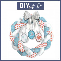 EASTER WREATH - RABBITS IN LOVE - sewing set