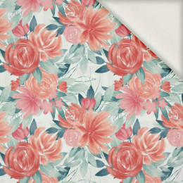 ROSES AND PEONIES pat. 2 - viscose woven fabric