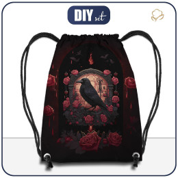 GYM BAG - GOTHIC RAVEN - small